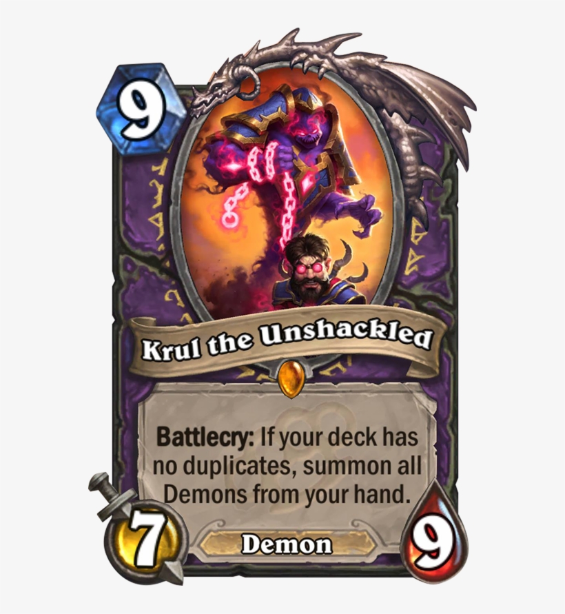 Krul The Unshackled - Krul The Unshackled Hearthstone, transparent png #4032742