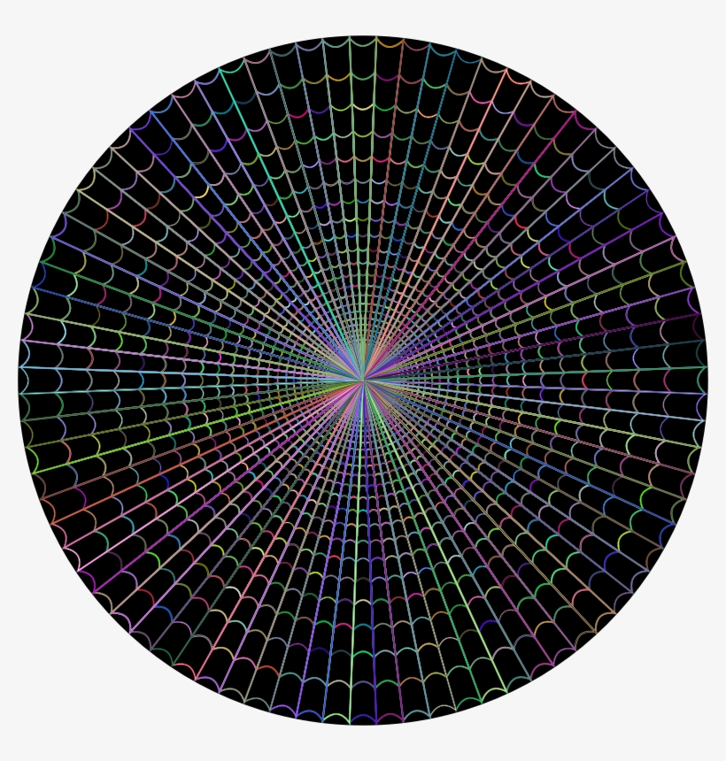 Prismatic Spiderweb Vortex Variation - Hermes Plate, transparent png #4033115