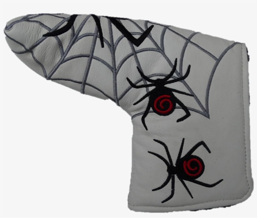 White Spider Web Design Blade Golf Putter Cover - Black Widow, transparent png #4033117