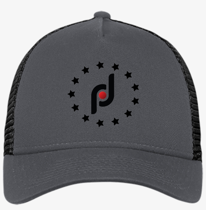 Circle Of Stars Black & Red Snapback Trucker Cap - Jeep Embroidered Logo Caps, transparent png #4033215