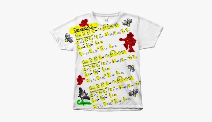 Calpernia Song Lyrics T Shirt - T-shirt, transparent png #4033405