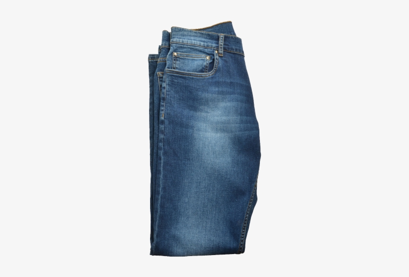 Slim Fit Light Washed Denim Jeans - Pocket, transparent png #4033939