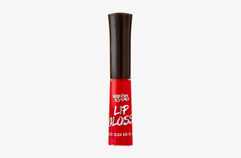 Lip Gloss - Luxurious Black And Red Lip Gloss - Vibrant Colour, transparent png #4034674