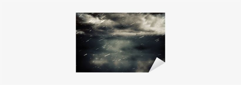 Vinilo Pixerstick Cielo Nublado Con La Nieve Cayendo - Cloud, transparent png #4035072