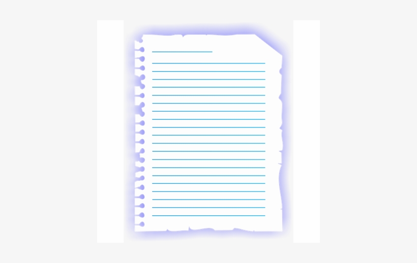 Folhas De Caderno Em Png, transparent png #4035256