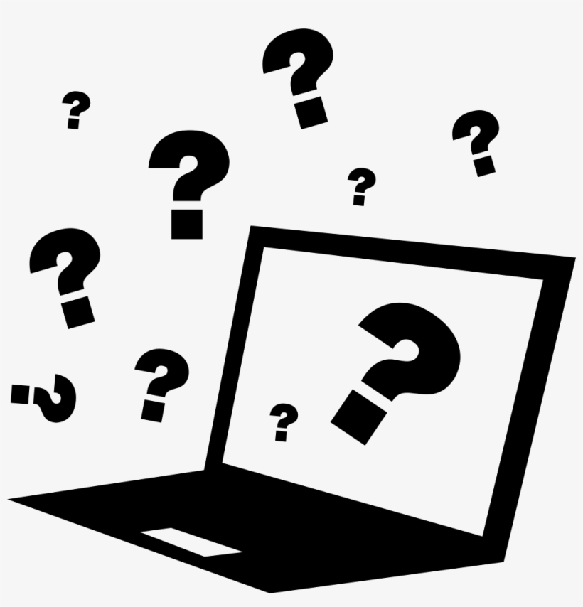 Png File - Computadora Con Signo De Interrogacion, transparent png #4035279