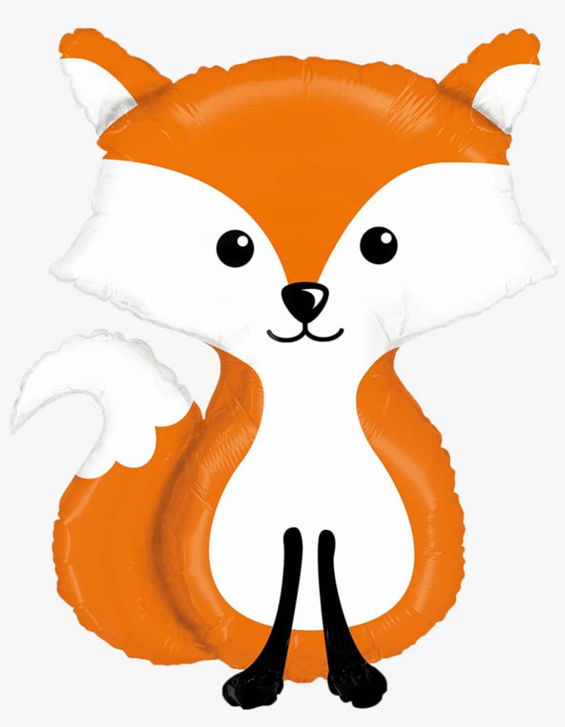 36" Woodland Fox Balloon Giant Welcome Baby Animal - Woodland Creatures, transparent png #4036261