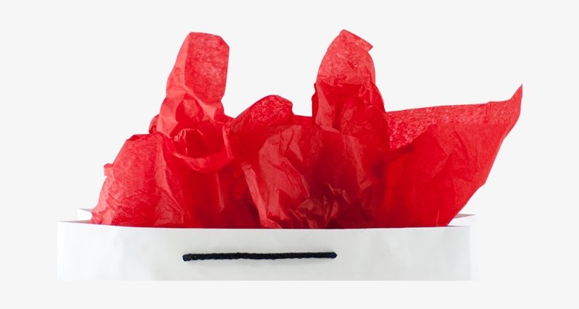 Tissue Paper Red - Tissue Paper, transparent png #4036265