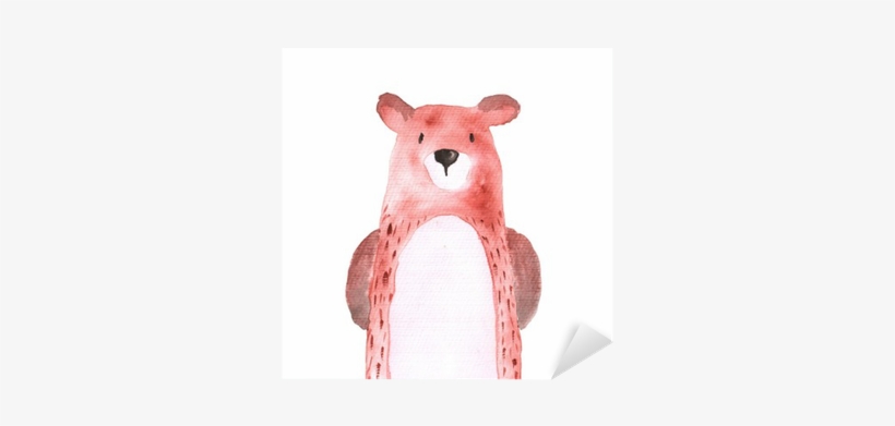 Bear Woodland Animals Watercolor Hand-painted Illustratioin - Bear, transparent png #4036397