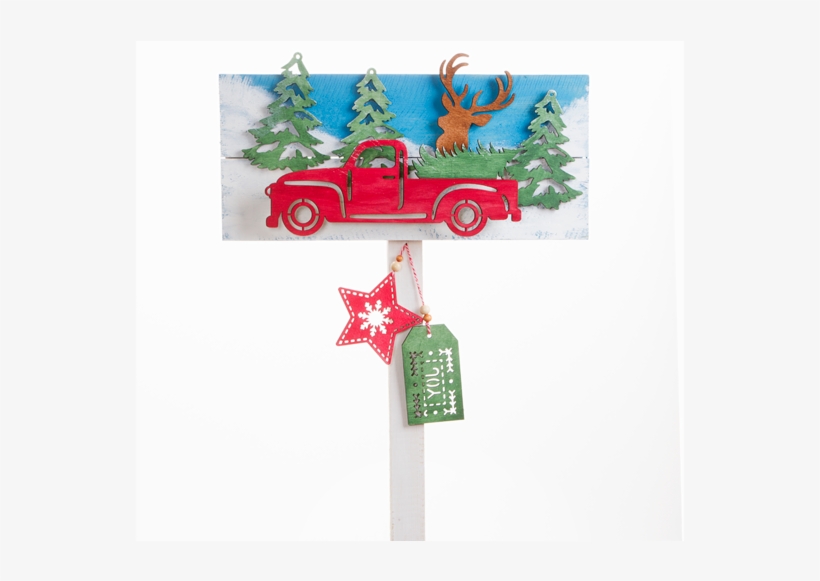 Red Truck Sign - Truck, transparent png #4036444