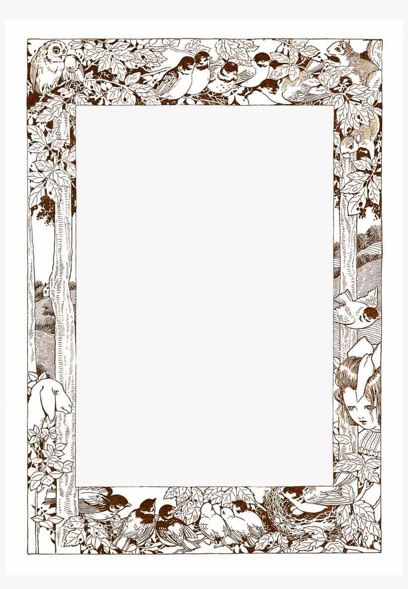 Of Woodland Creatures And Happy Children - Clip Art, transparent png #4036591