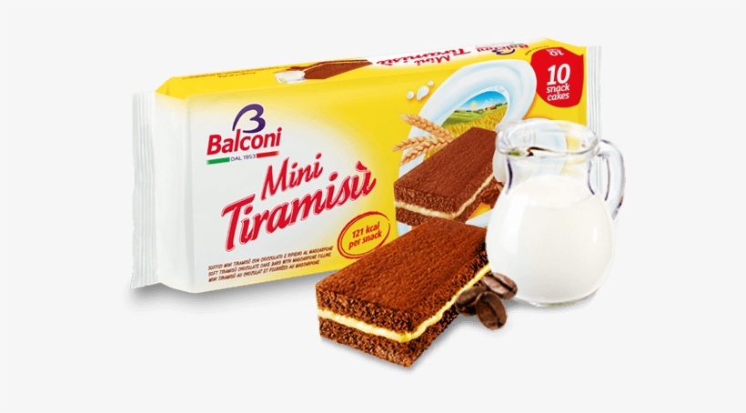 Tiramisu Mini Cakes 10pk, 300g - Balconi Mini Tiramisu, transparent png #4036645