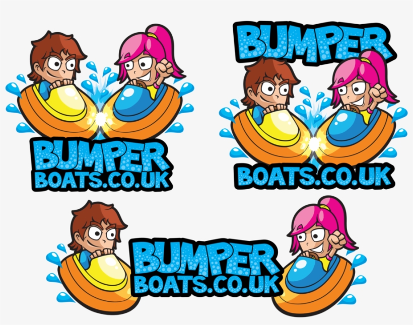 Bumper Boats Logo By Tiger-kai On Clipart Library - Bumper Boat Vector, transparent png #4037374