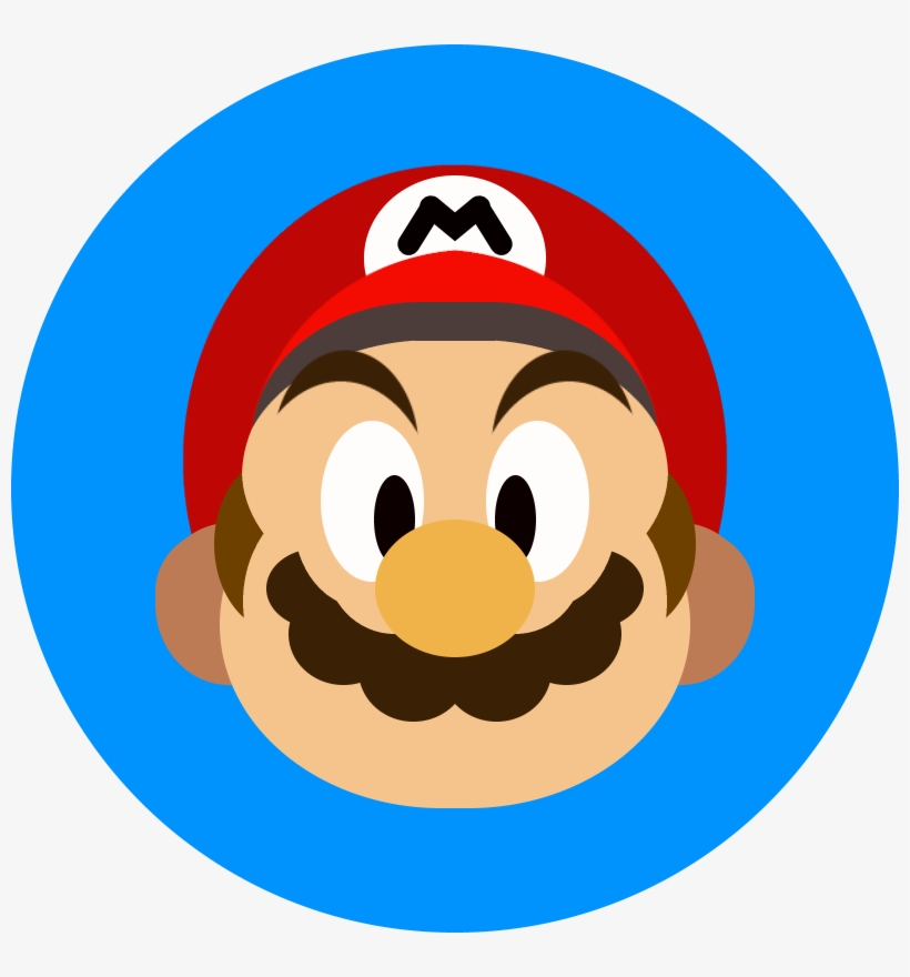 Mario Avatar With Blue Background - Flatus, transparent png #4037734