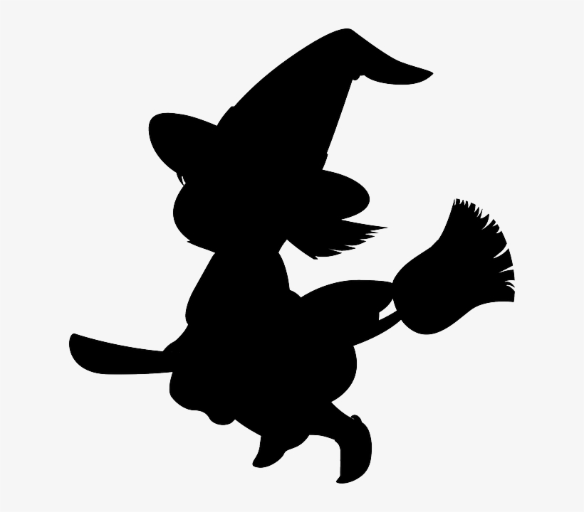 Imagen Gratis En Pixabay - Silueta De Brujas Para Halloween, transparent png #4037824
