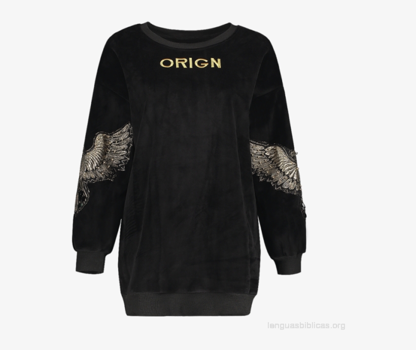 Mujer Bordado De Lentejuelas Mullido Con Capucha - Pas Cher Sweat Duveteux À Sequins Brodé Lettres, transparent png #4038424