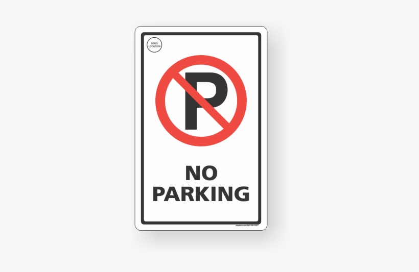 No Parking With Pictogram & Text Sign - No Parking Either Side, transparent png #4038575