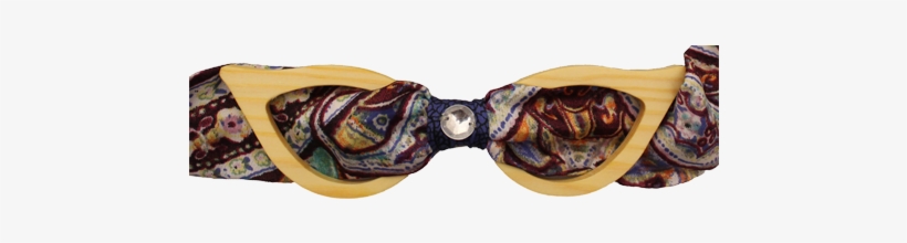 Pajarita Madera Mujer Modelo Glasses Tela Cachemir - Paisley, transparent png #4038647