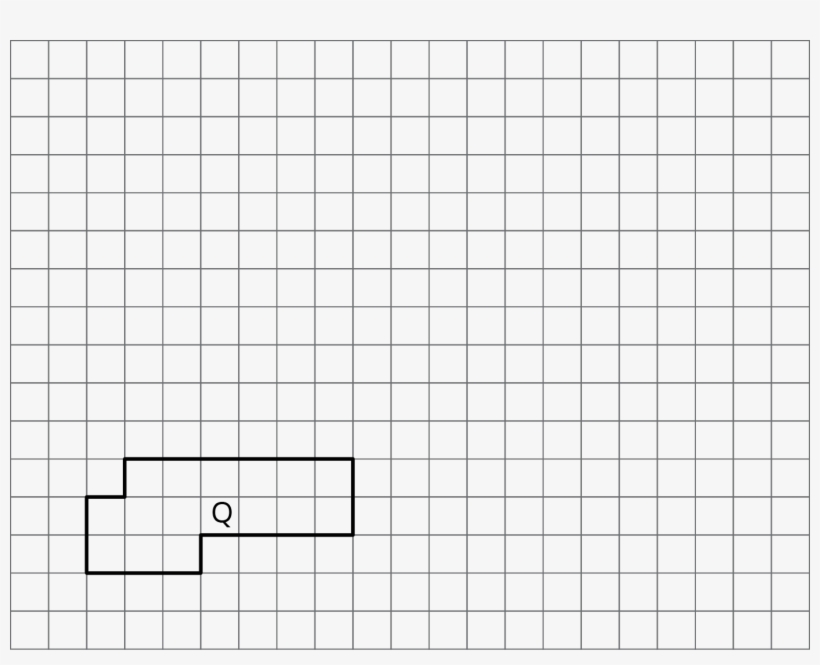 A Polygon Aligned To A Square Grid Is Labeled Q - Scale Factor, transparent png #4038650