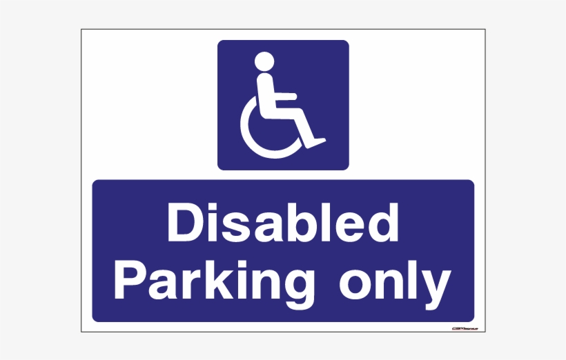 Disabled Parking Signs - No Unauthorised Parking Signs, transparent png #4038675