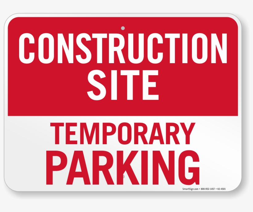Construction Entrance Sign - Veteran Parking Spaces, transparent png #4038696