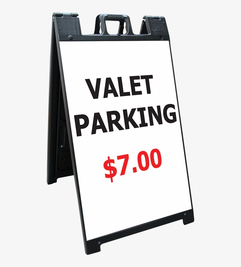 Black Signicade With Valet Parking Sign - Black A-frame Sidewalk Sign (25"x45") Quantity(1), transparent png #4038798