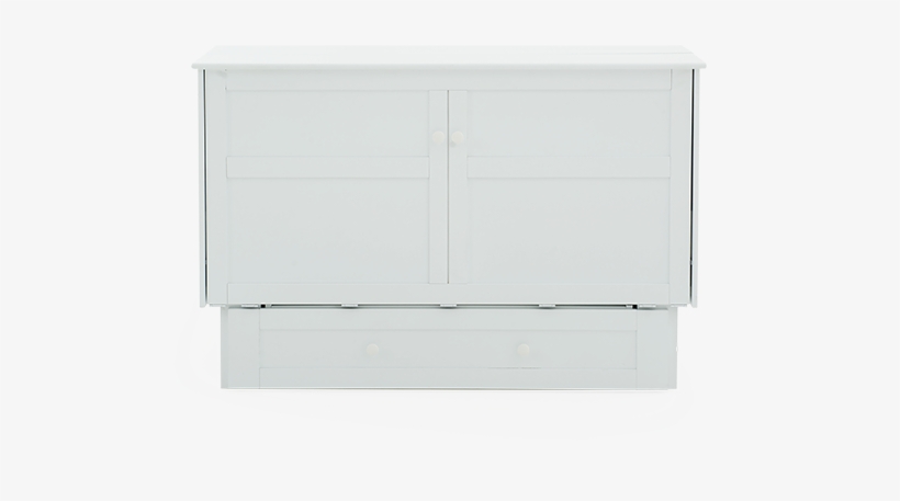 Image For White Wood Murphy Bed - Cabinetry, transparent png #4039230