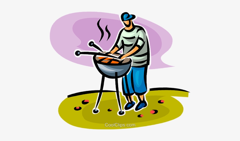 Cozinhar Pessoa No Churrasco Livre De Direitos Vetores - Pessoa No Churrasco Png, transparent png #4039285