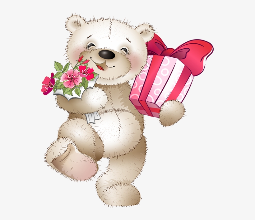 Tubes Oursons - Birthday Teddy Bear Png, transparent png #4039380