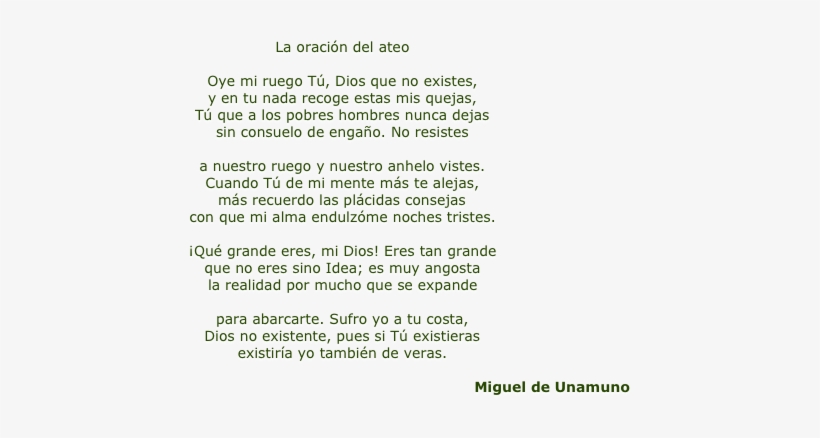 Shapeimage 1 - Oracion Del Ateo Miguel De Unamuno, transparent png #4040254