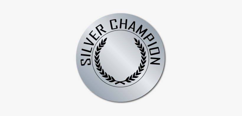 Silver Champion Award Stickers - Eating And Drawing Art Print - Mini By Noah Zark, transparent png #4040394