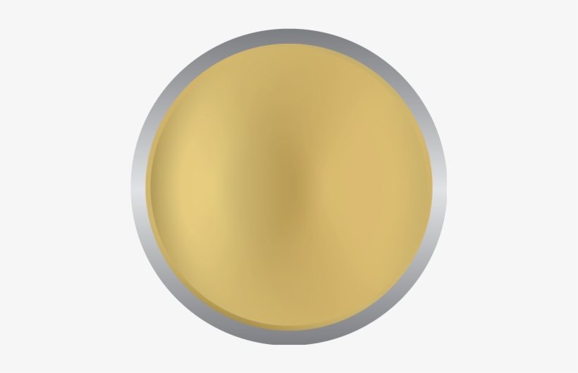 Metallic Reflective Gold - Circle, transparent png #4040543