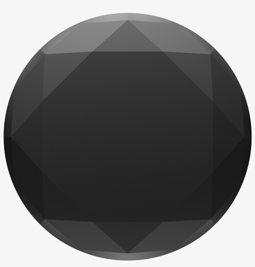 Black Metallic Diamond - Black Metallic Diamond Popsockets Popgrip, transparent png #4040573