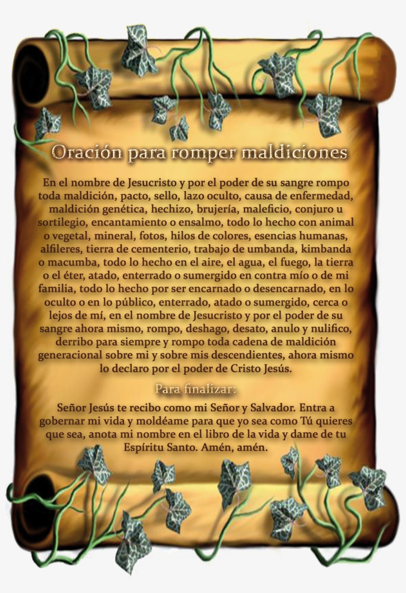 Oracionrompemaldicion - Padre Manuel Acuña Oracion, transparent png #4040604