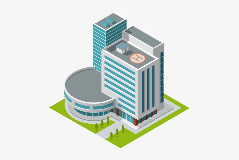 Business Security Home Medical Video Surveillance Dise - 3d Modern Hospital Design, transparent png #4040634