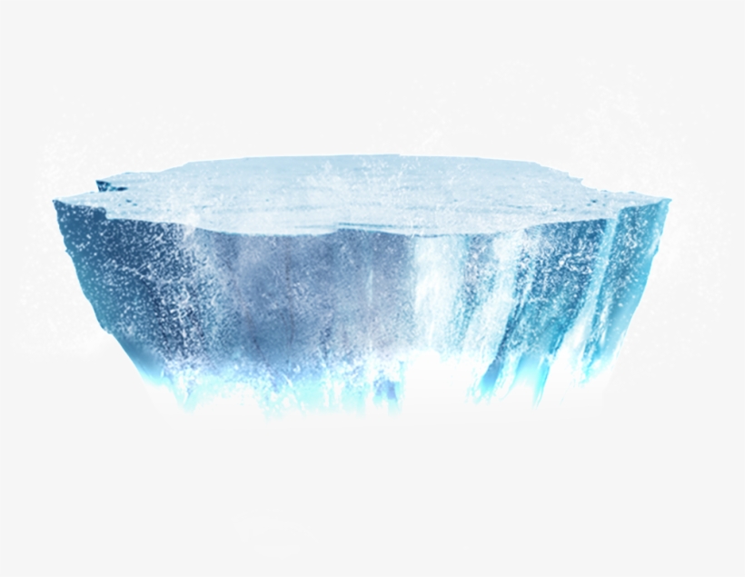 Floating Ice Cartoon Transparent - Ice, transparent png #4040664
