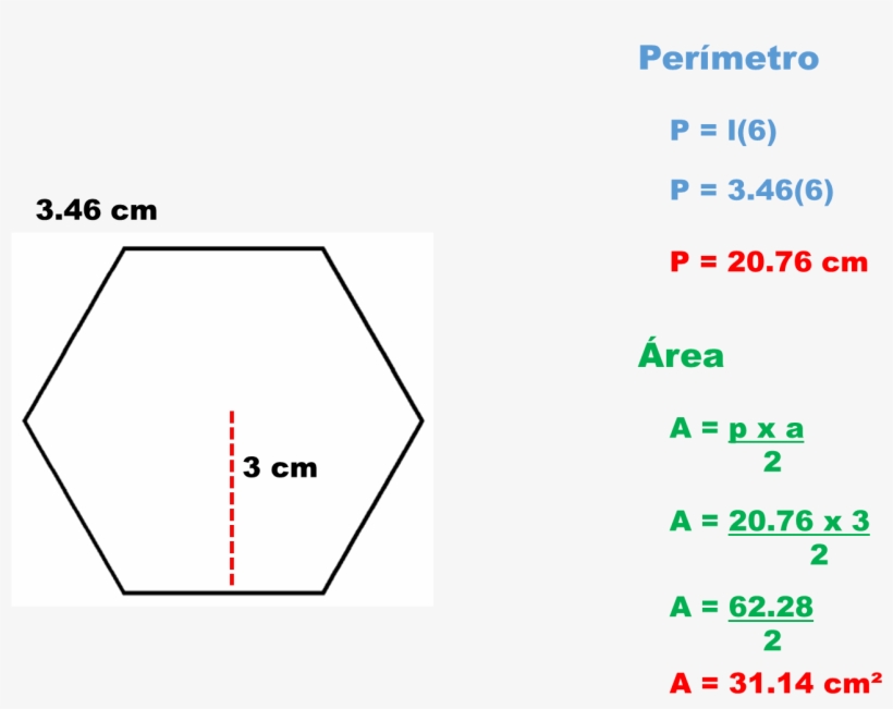 Ejercicio Perímetroárea11 - Sacar El Perimetro De Un Hexagono, transparent png #4040769