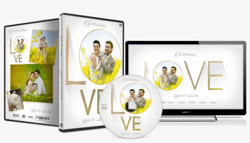 Wedding Dvd Cover 049 Photoshop Psd Template - Dvd Wedding Cover Template, transparent png #4040931