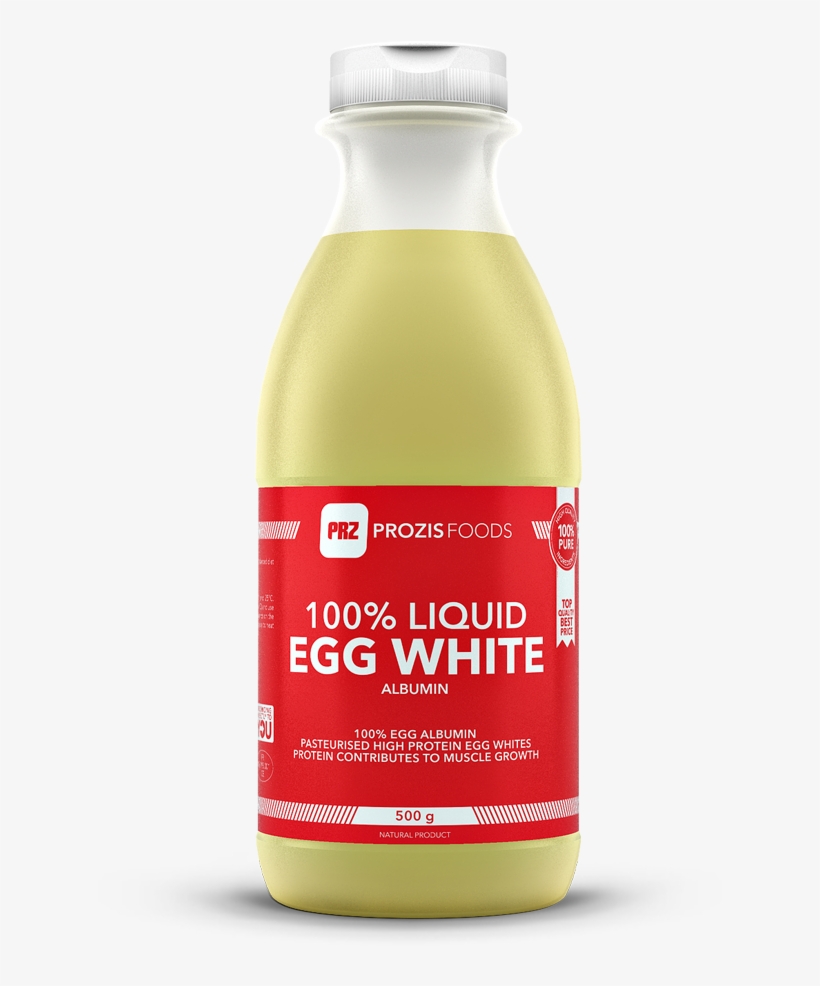 Prozis 100% Liquid Egg White - Albumin 500 G, transparent png #4041224