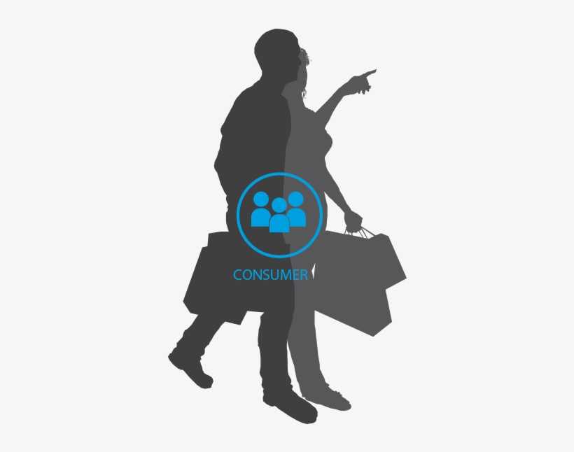 Omnichannel Retail Consumer - Silueta De Parejas Compras, transparent png #4041532