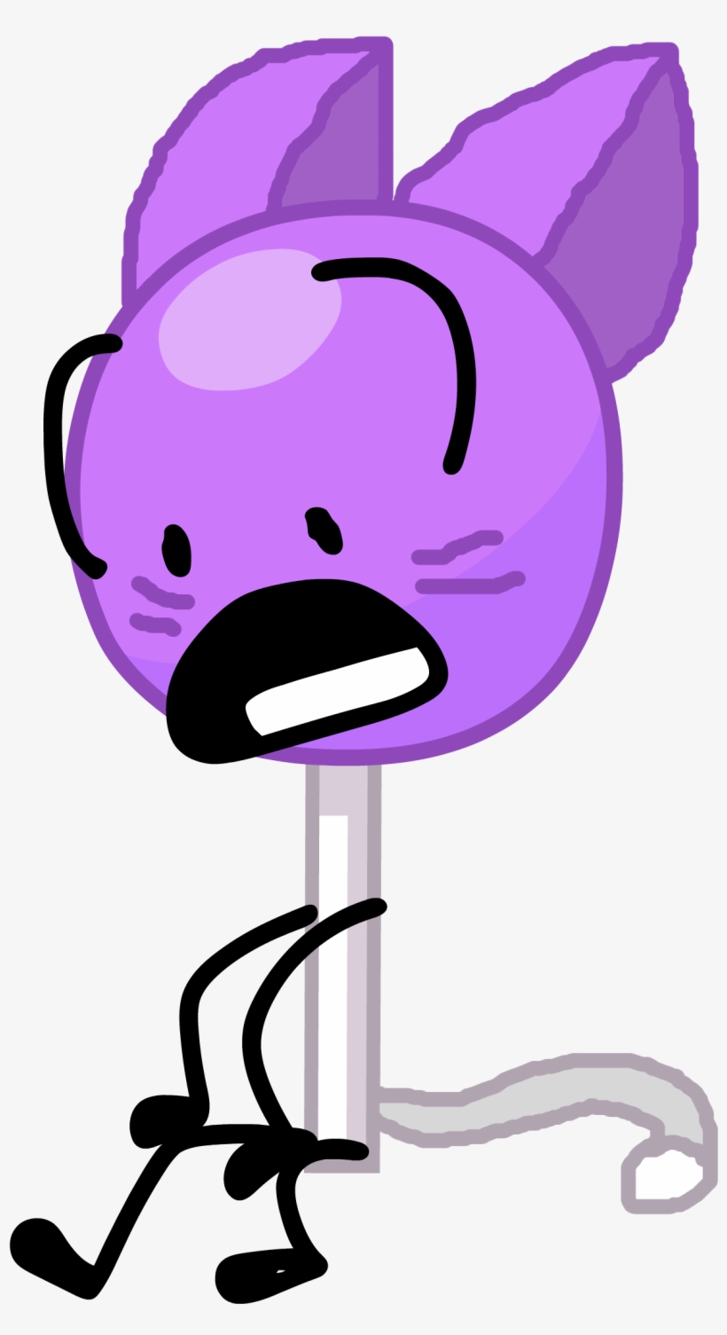 Cat Lollipop - Fog - Foldy Cat Bfdi, transparent png #4041637
