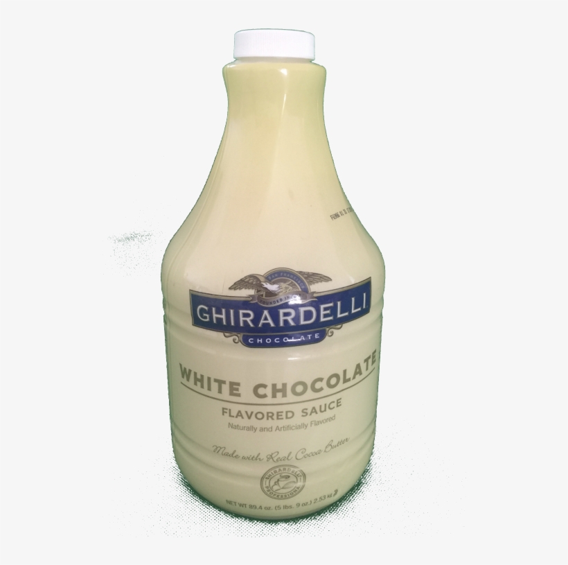 Ghiradelli White Liquid Chocolate Sauce - Ghirardelli 64 Oz. White Chocolate Flavoring Sauce, transparent png #4041783