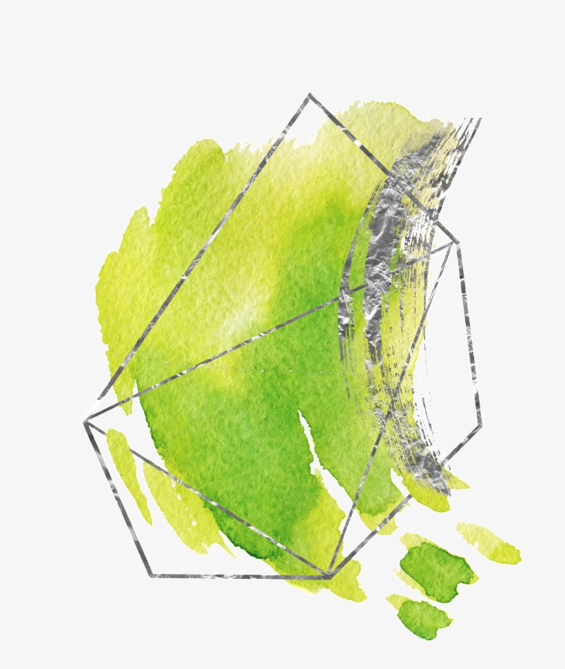 Fashion Green Graffiti Geometric Decoration Vector - Portable Network Graphics, transparent png #4042013