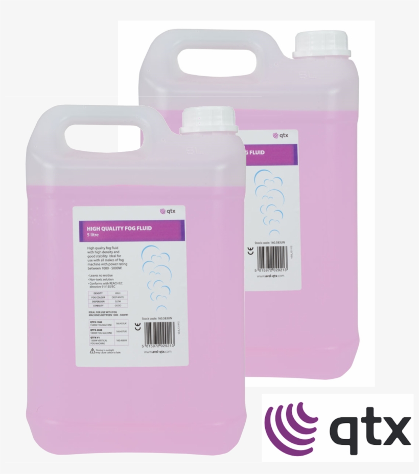 Sentinel 10 Litres Of Hi Grade High Density Long Lasting - Qtx High Quality Fog Fluid, transparent png #4042134