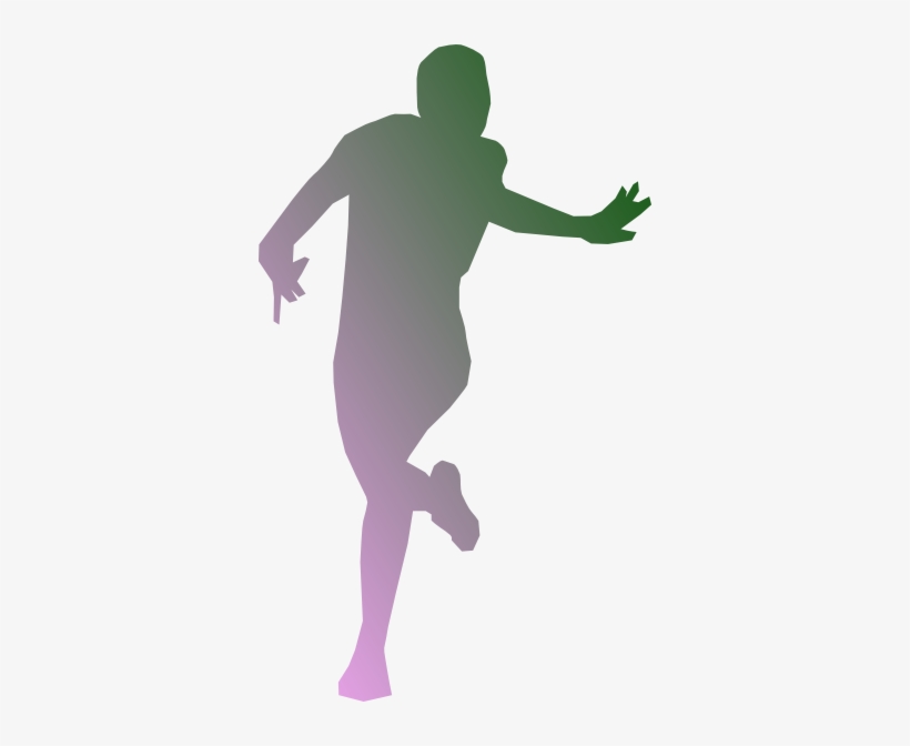 Runner Png - Runner Silhouette Tile Coaster, transparent png #4042570