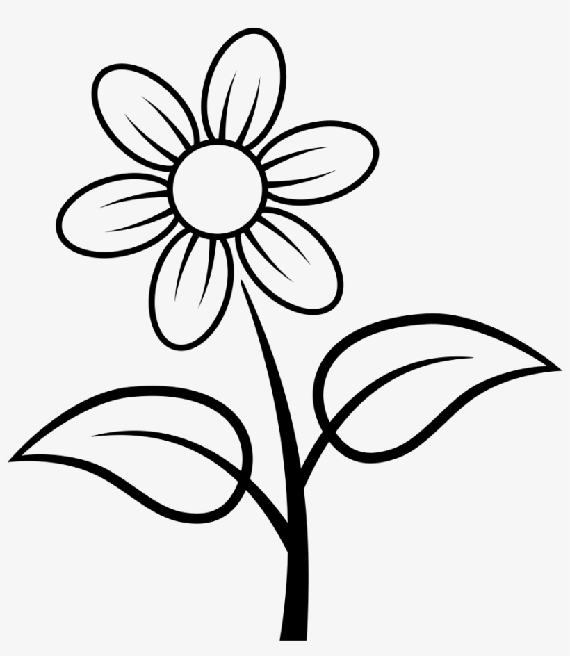Flower Comments - Fleur Coloriage, transparent png #4043051