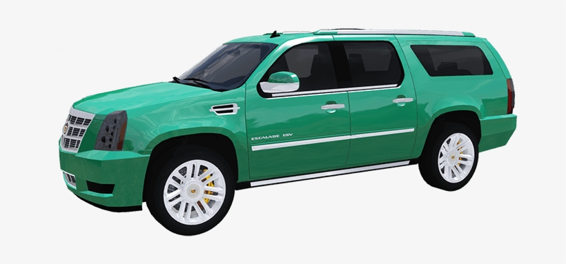 Dark Green Cadillac Escalade 2015 - Baby Pink Cadillac Escalade, transparent png #4043414