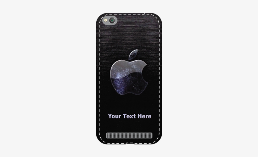 Redmi 5a White High Grade Plastic Black Apple Mobile - Apple Wallpaper Hd, transparent png #4044138