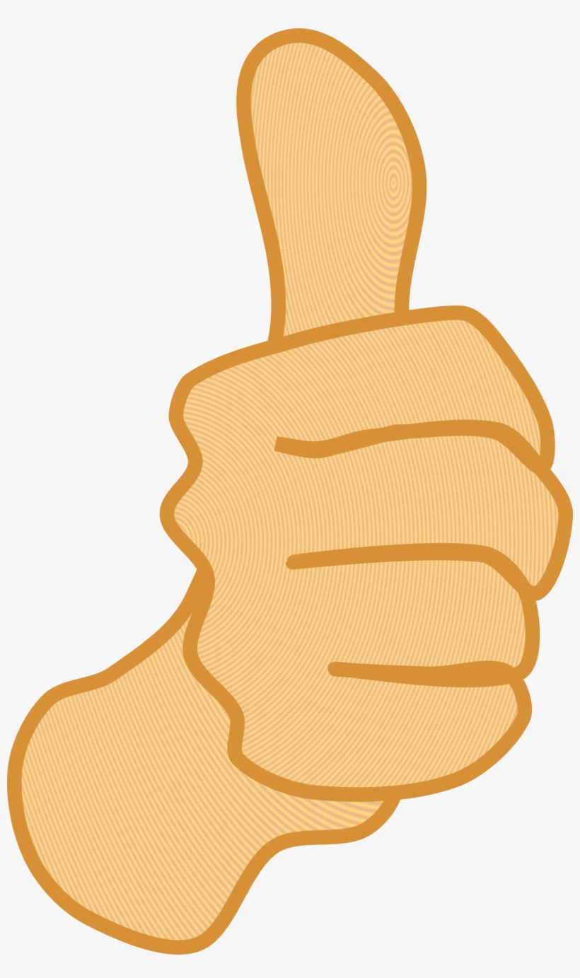 Thums Up Hand Arm Vector Clip Art - Thumbs Up Clipart, transparent png #4044925
