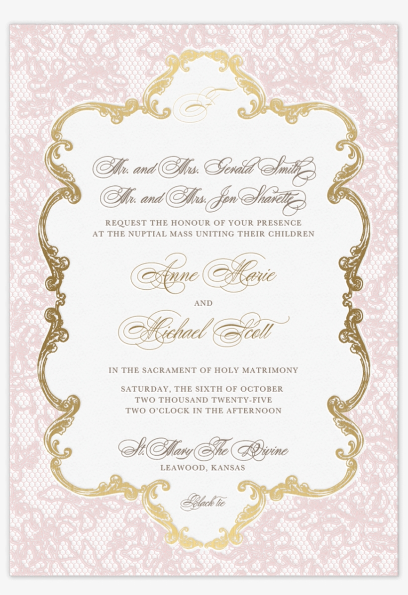 Lace Invitation, transparent png #4045240